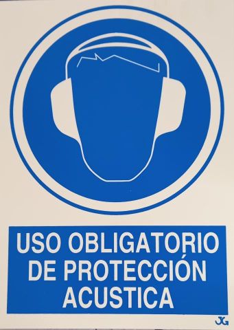 SEÑAL USO OBLIGATORIO PROTECCIÓN ACUSTICA 21X29CM