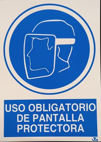 SEÑAL USO OBLIGATORIO PANTALLA PROTECTORA 21X29CM