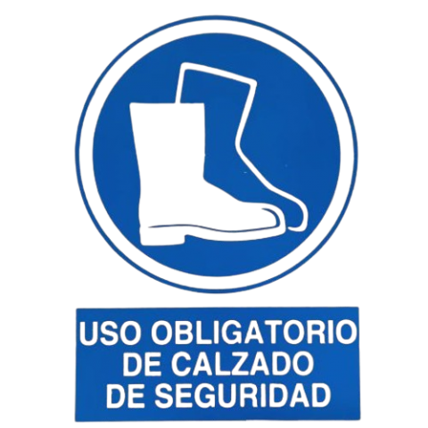SEÑAL USO OBLIGATORIO CALZADO SEGURIDAD 21X29CM