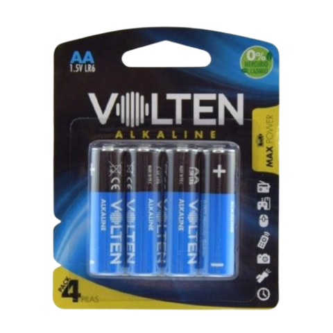 BLISTER 4 UDS PILAS ALCALINA LR6/AA VOLTEN