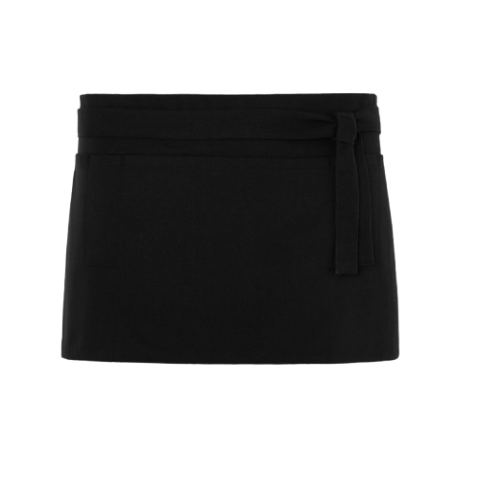DELANTAL MINI UNISEX NEGRO JHK